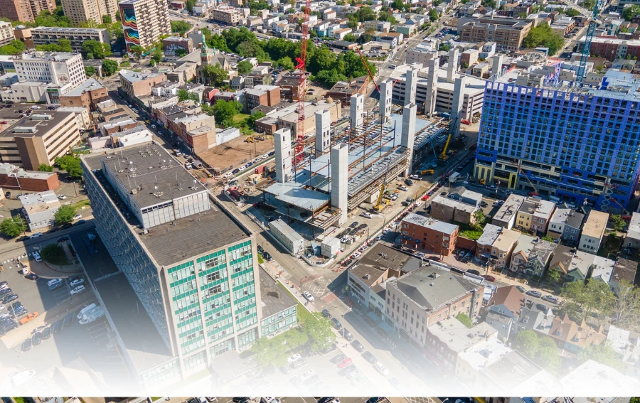 Air View of Hudson County, NJ.